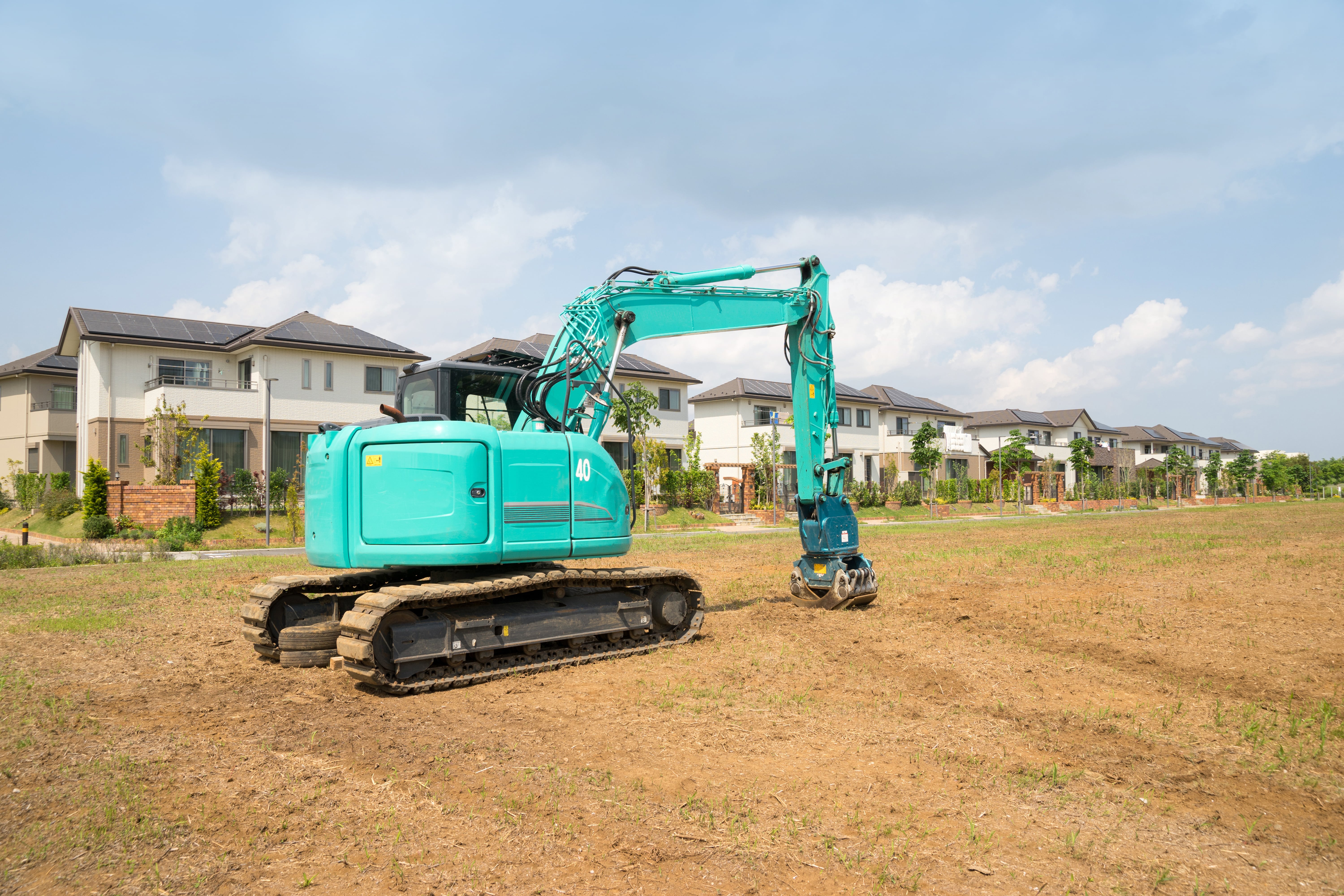 宅地や擁壁等の整備工事